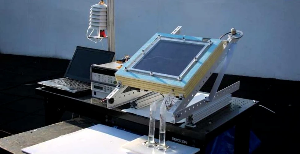 Un sistem alimentat cu energie solară extrage apa potabilă din aerul înconjurător