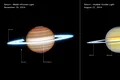Atmosfera haotică a lui Saturn, dezvăluită de telescoapele James Webb și Hubble