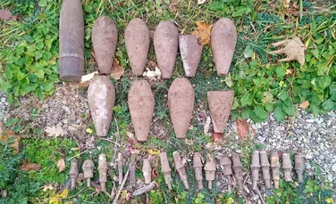 Obuze și grenade din Al Doilea Război Mondial, găsite în județul Neamț