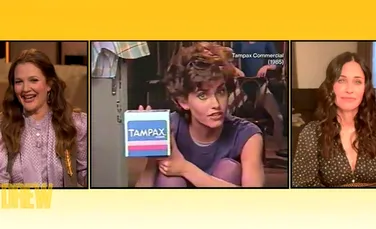 Courteney Cox a intrat în istoria culturii pop în 1985, spunând pentru prima dată cuvântul „menstruație” la televizor