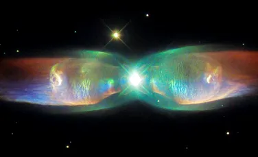 Telescopul Hubble a capturat o imagine asemănătoare unui fluture cosmic