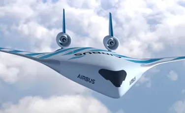 Airbus a dezvăluit avionul curbat care are aripile integrate în fuzelaj – VIDEO