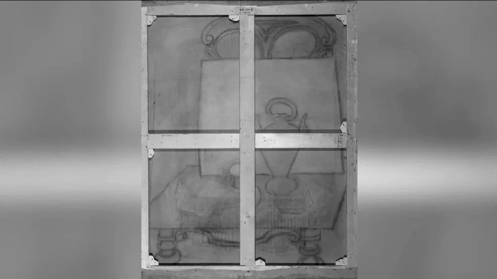 Un desen realizat de Picasso, descoperit sub o altă operă de-a sa