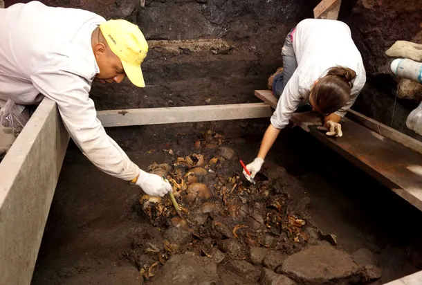 Descoperire macabră: rămăşiţele unui ritual aztec brutal au fost găsite în Ciudad de Mexico