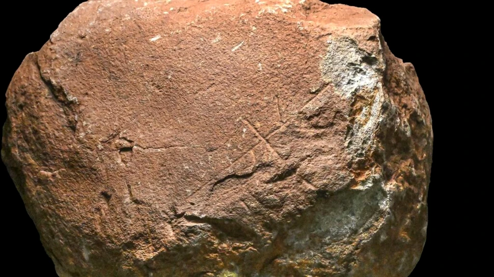 O zgârietură antică ar putea fi unul dintre cele mai vechi simboluri gravate în stâncă