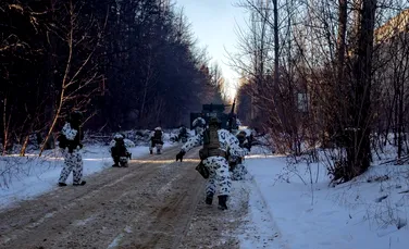 Soldații ucraineni desfășoară antrenamente în zona de excludere de la Cernobîl