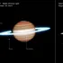 Atmosfera haotică a lui Saturn, dezvăluită de telescoapele James Webb și Hubble