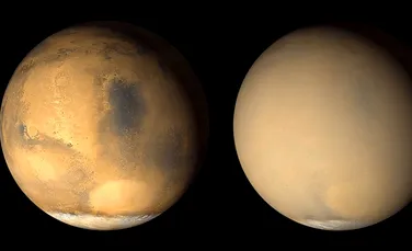 Furtunile masive de nisip de pe Marte duc la eliminarea apei de pe Planeta Roşie