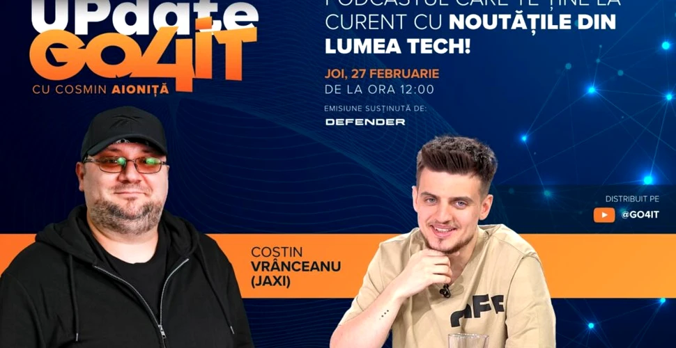 Jaxi dezvăluie secretele streaming-ului și gaming-ului profesionist în „Update Go4it”