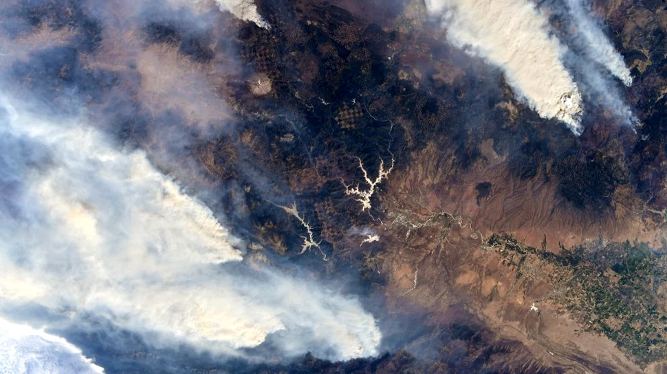 Astronauții de pe Stația Spațială Internațională, alarmați de incendiile de vegetație de pe Pământ
