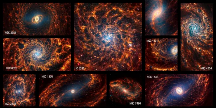 19 galaxii spiralate, surprinse de Telescopul James Webb în imagini amețitoare