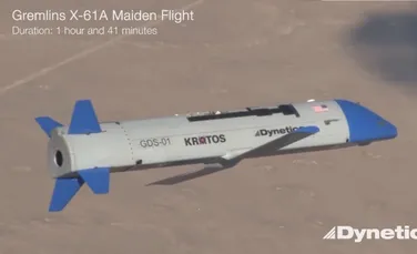 Un avion Hercules a reușit să recupereze o dronă Gremlins din zbor