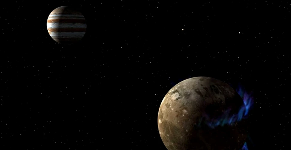Cea mai mare structură formată de către un impact descoperită pe luna Ganymede 
