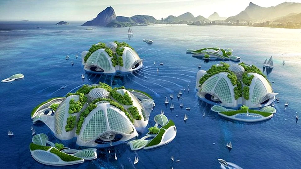 Zgârie-norii oceanici ai viitorului – un sat ecologic drept o modalitate de a depăşi poluarea. FOTO