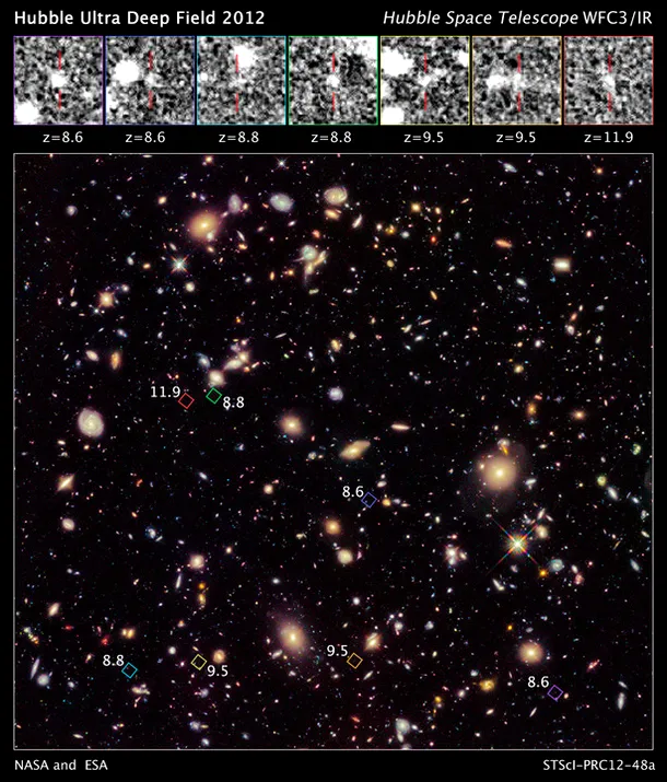 Hubble a surprins cea mai veche lumină observată vreodată în Univers