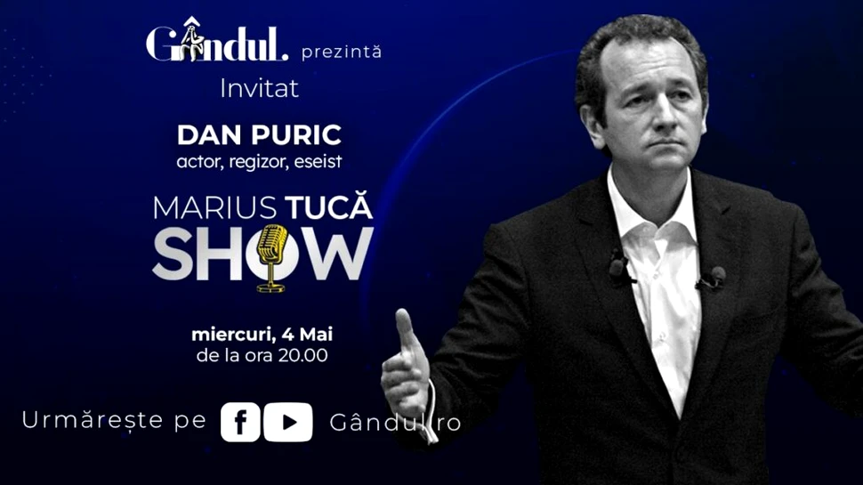 Marius Tucă Show începe miercuri, 4 mai, de la ora 20.00, live pe gandul.ro