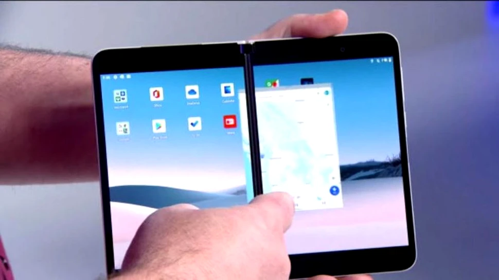 Microsoft va lansa Surface Duo, rivalul lui Galaxy Fold. Are două ecrane articulate