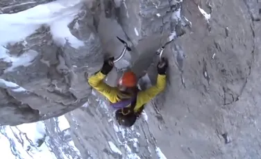 Un alpinist a urcat cu mâinile goale un versant abrupt, înalt de 1.800 de metri (VIDEO)