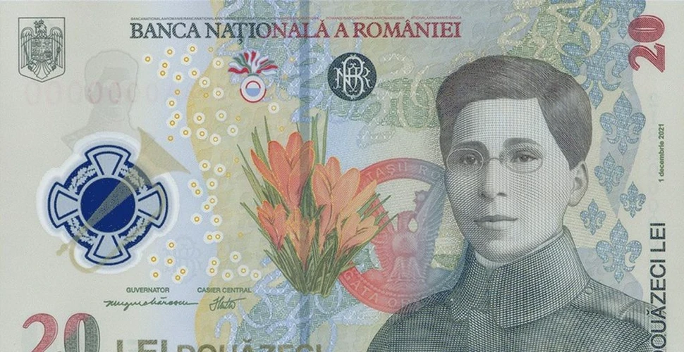 Noua bancnotă de 20 de lei, cu portretul Ecaterinei Teodoroiu, pusă în circulație de BNR