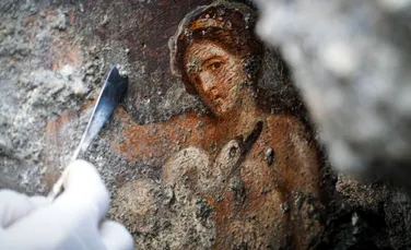 O frescă uimitoare cu o regină ”senzuală” a fost descoperită în Pompeii – Galerie Foto