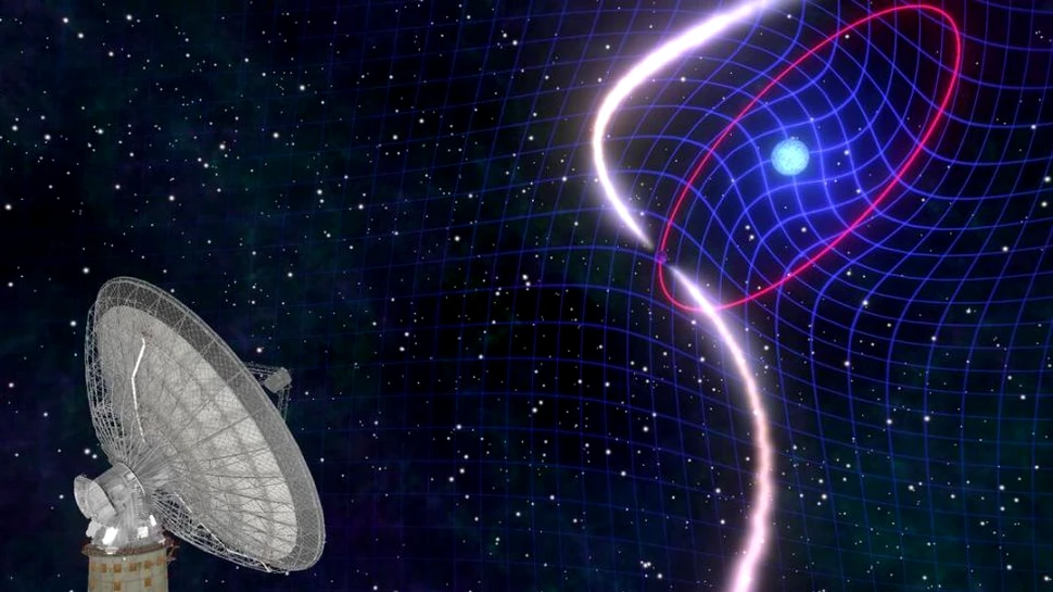Astronomii au surprins o stea care deformează spaţiul şi timpul din jurul său