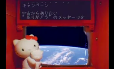 Japonia a trimis în spaţiu o păpuşă Hello Kitty, oferind publicului şansa de a trimite celor dragi un mesaj de pe orbită (VIDEO)