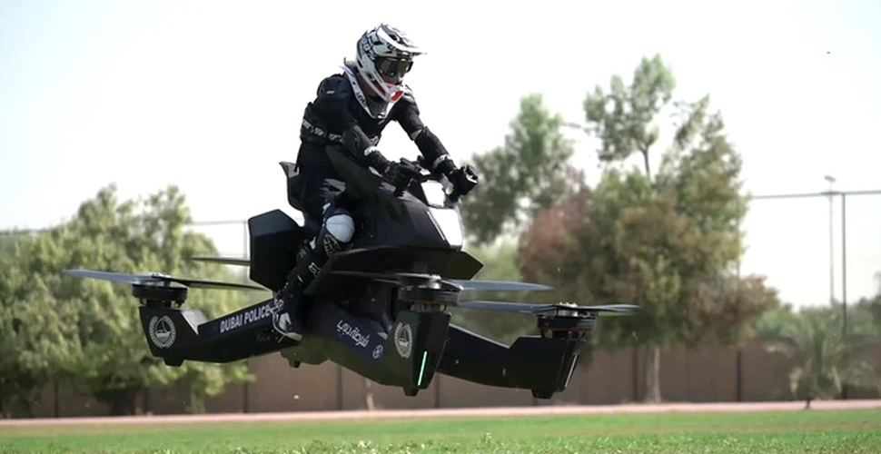 Motociclete zburătoare, asemănătoare cu cele din Star Wars, vor fi utilizate de poliţia din Dubai
