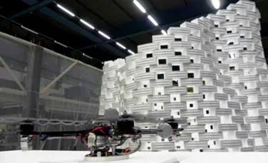 Primul turn construit de roboţi zburători (VIDEO)