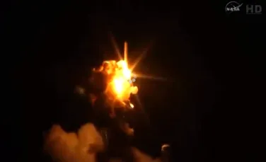 Racheta Antares a expodat imediat după lansare. Transporta o capsulă pentru Staţia Spaţială Internaţională (VIDEO)