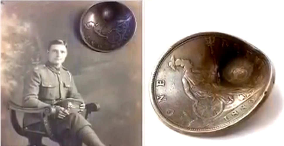 Moneda ”miraculoasă”, unică în lume, care a salvat viaţa unui soldat din Primul Război Mondial