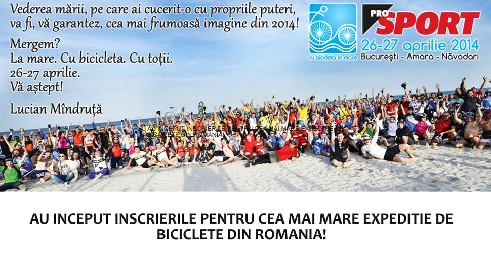„ProSport Cu bicicleta la mare”  – editia 2014