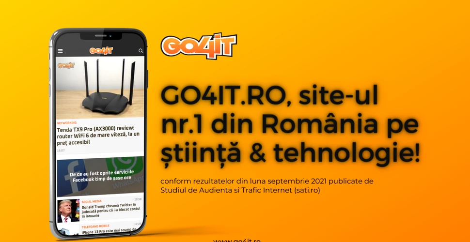 OFICIAL. Go4it.ro – site-ul cu cele mai multe afișări din domeniul Știință și tehnologie în luna septembrie