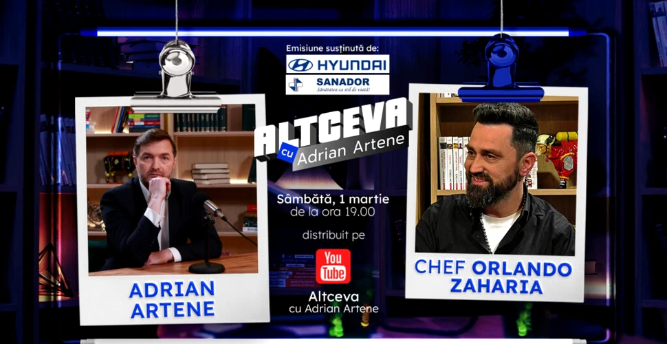 Chef Orlando Zaharia de la „Chefi la cuțite”, secrete și povești spuse la „Altceva cu Adrian Artene”