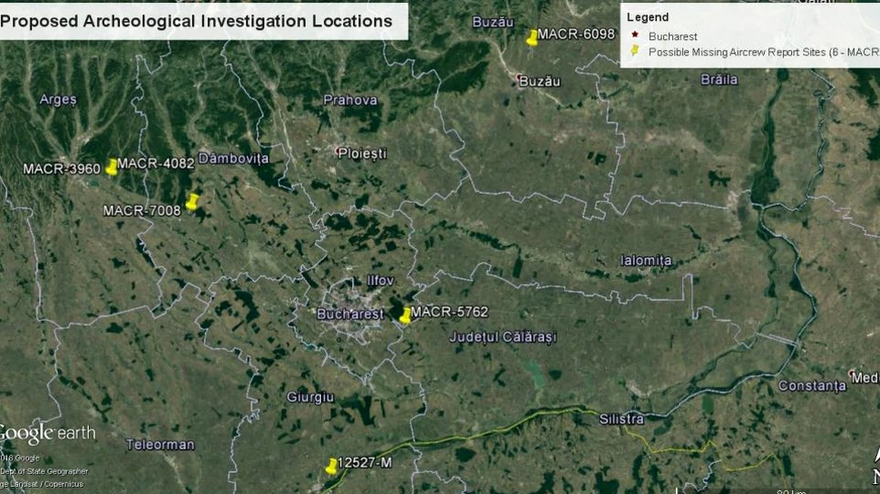 Istoricii români şi cei americani caută urmele avioanelor militare ale SUA încă “dispărute în misiune”