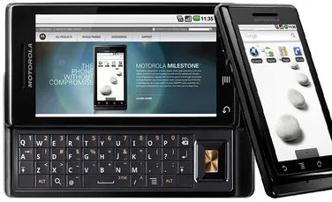 Telefonul inteligent Motorola Milestone, cu sistem de operare Android, a ajuns in Romania!