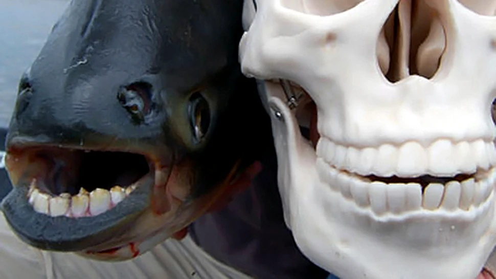 Pestele cu dantura umana