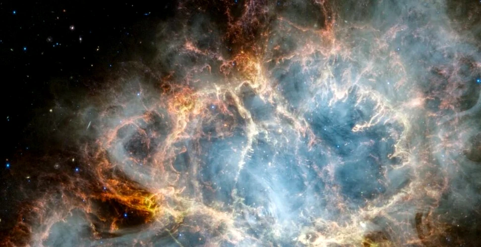 Nebuloasa Crabului, observată în detaliu fără precedent cu Telescopul Webb