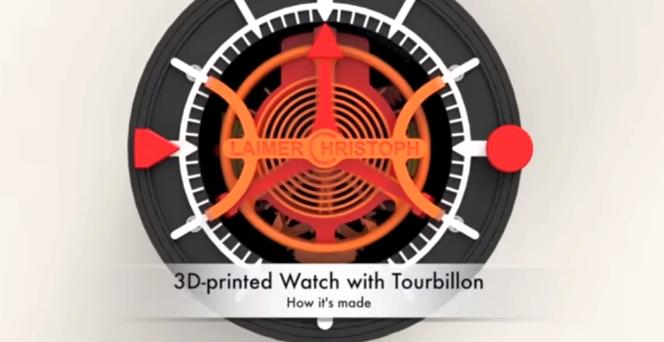 Un inginer elveţian a imprimat primul ceas 3D în totalitate de pastic. FOTO+VIDEO
