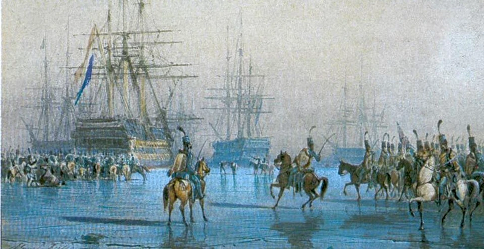 Unul dintre momentele stranii din istorie. Cum a încercat cavaleria franceză să captureze o flotă olandeză prinsă în apele îngheţate