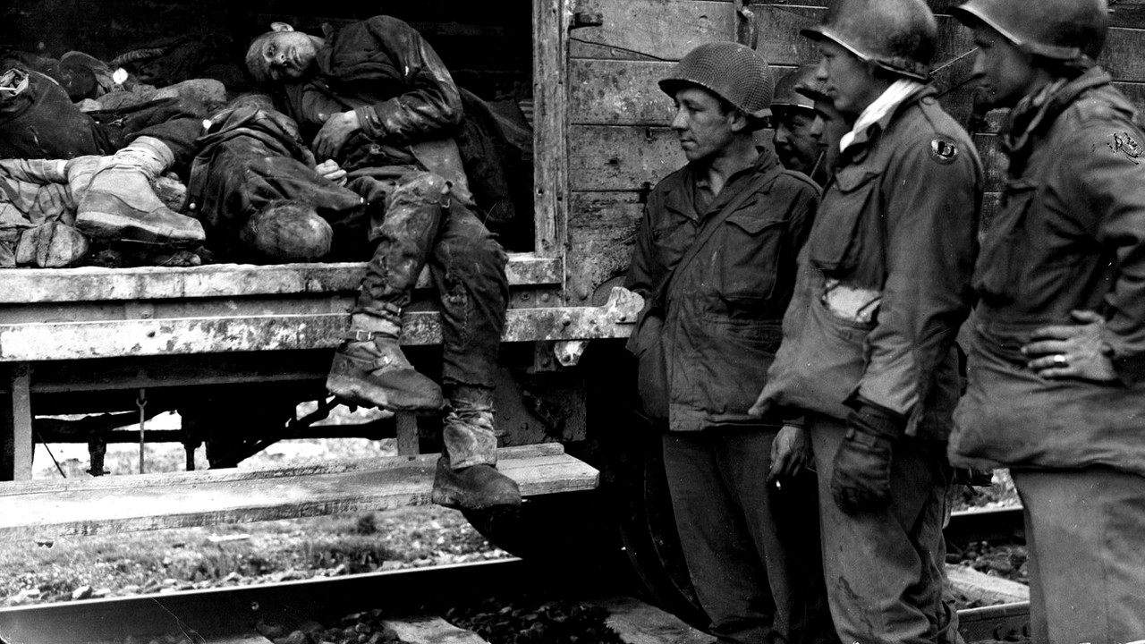 Eliberarea lagărului Dachau, ”schelete ambulante” și execuții sumare