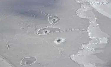 O misiune a NASA a scos la iveală existenţa unor găuri misterioase în zona Arctică. ”Nu am văzut nimic care să semene cu aşa ceva”