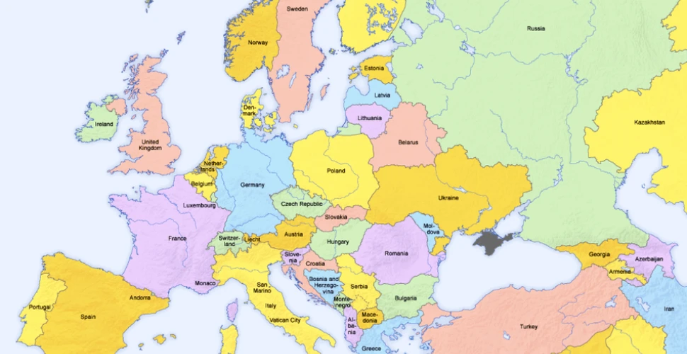 A fost întocmită o hartă a Europei în care toate regiunile cu tendinţe separatiste sunt independente. Cum ar arăta România