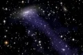 Astronomii au observat o galaxie cu tentacule de pe vremea când Universul era mult mai tânăr