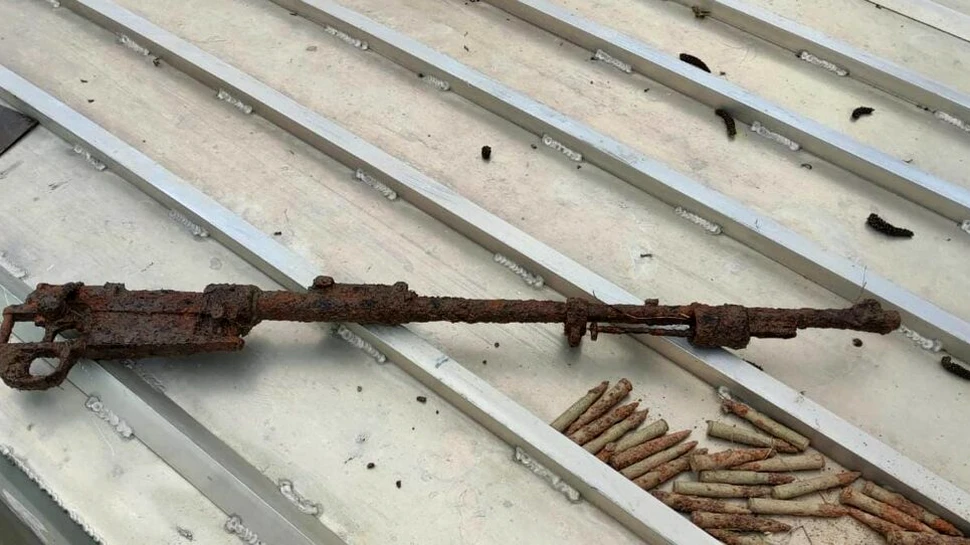 Muniție din Primul Război Mondial, găsită într-o grădină din Curtea de Argeș