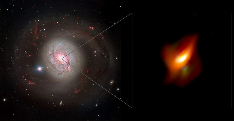 Noi imagini cu o gaură neagră supermasivă ascunsă într-un nor gros de praf cosmic