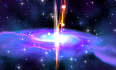 Un vânt cosmic record, de la o gaură neagră, mătură spațiul cu 30% din viteza luminii