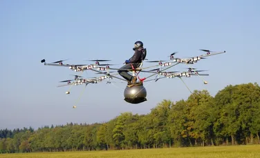 A fost efectuat primul zbor cu un multicopter electric! (VIDEO)