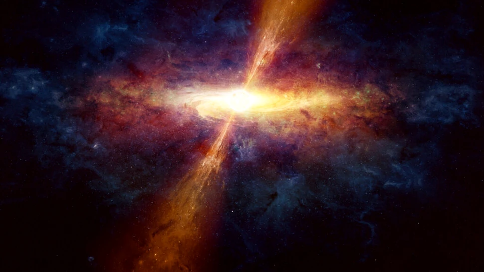 Astronomii au aflat cât cântărește o galaxie care ascunde un quasar