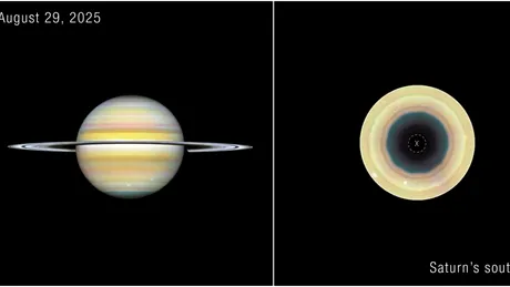 Astronomii au descoperit o structură misterioasă la polul sud al lui Saturn