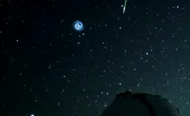 Fenomen misterios pe cerul din Norvegia: O spirală albastră a apărut pe cer